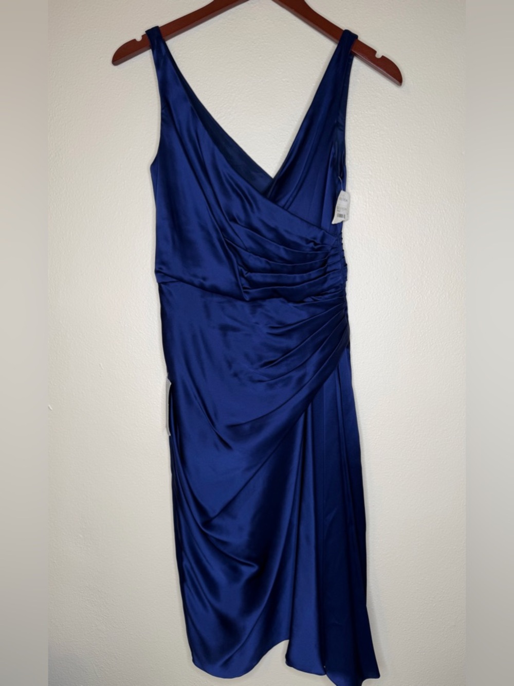 MAGGIE LONDON Blue Silk Dress - Size 2